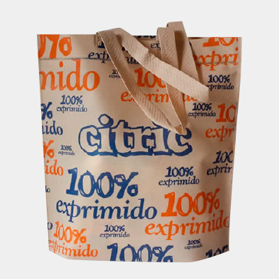 diseño en bolsas de friselina